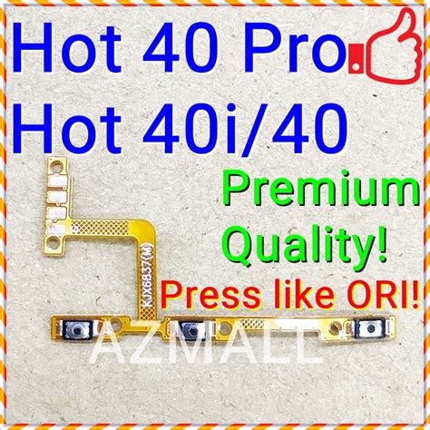 NEW ORI On Off Power Volume Button Switch Flex Ribbon For Infinix Hot I Hot Pro X B