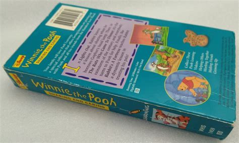 Vhs Winnie The Pooh Pooh Learning Sharing And Caring Vhs