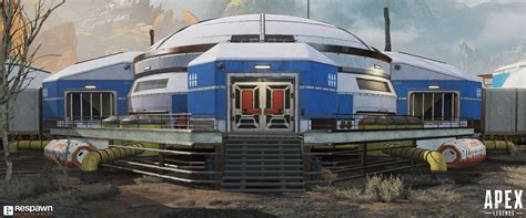 Artstation Apex Legends Worlds Edge Research Station Buildings