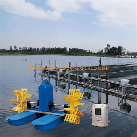 kw  impeller shrimp pond aquaculture solar paddle wheel aerator