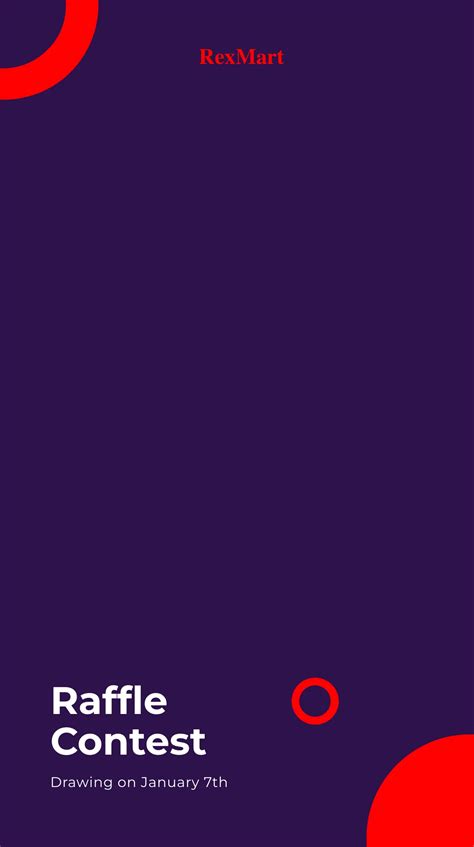 Free Raffle Contest Snapchat Geofilter Template to Edit Online