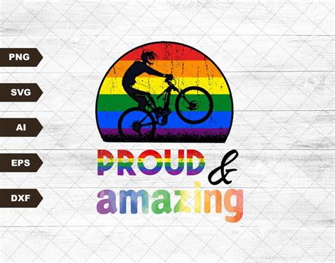 Proud And Amazing LGBT Svg Png Pride Month Svg Gay Pride Svg LGBTQ Clipart Pride