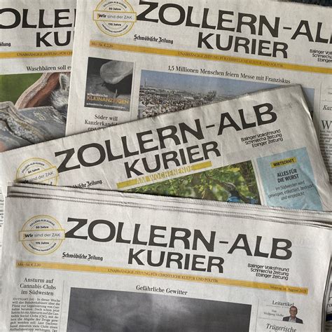 Der Streit Um Den Namen Zollern Alb Kurier Ist Beendet Swr Aktuell