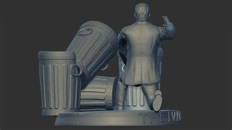 Obj File Leslie Nielsen Frank Drebin The Naked Gun Shooting Scene D Printing Design To