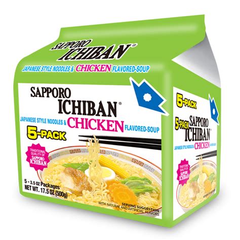 Sapporo Ichiban Chicken 5 Pack Sanyo Foods Corp Of America