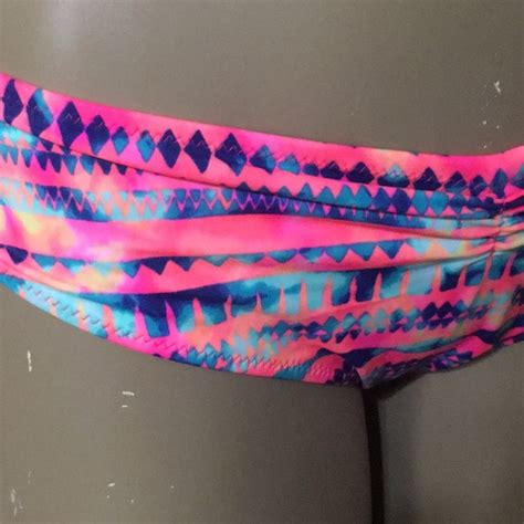 Pink Victoria S Secret Swim Victorias Secret Aztec Bikini Bottom Small Poshmark