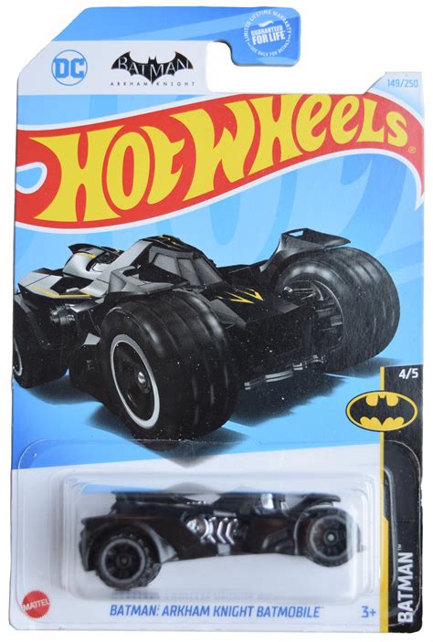Amazon Hot Wheels Arkham Knight Batmobile Batman 4 5 Black Yellow 149 250 Toys Games