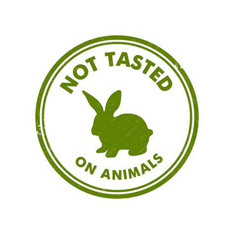 Premium Vector Cruelty Free Logo Design With Rabbit Symbol Not Tested