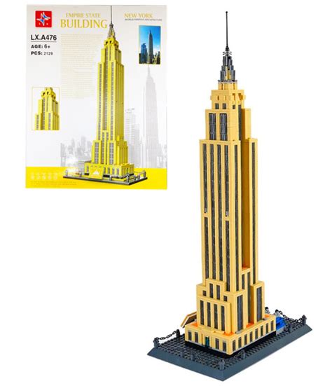 Конструктор пластиковый детский Эмпайр стейт билдинг "Шедевры мировой ...