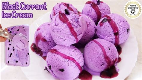 Black Currant Ice Cream Recipe Homemade Black Currant Ice Cream