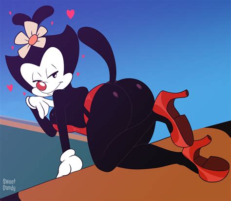 Rule 34 Animaniacs Anthro Ass Breasts Dot Warner Female High Heels