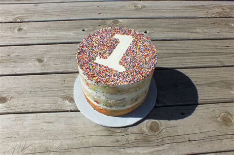 Sweet Bottom Cakes Naked Sprinkle Cake