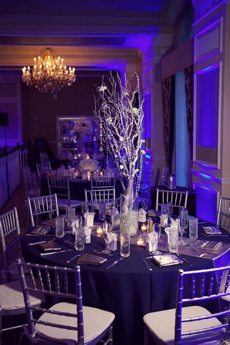 Navy Blue Silver And White St Pete Beach Wedding Don Cesar Silver