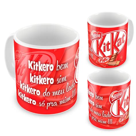 Caneca Kit Kat Loja Flávia Preda Elo7 Produtos Especiais