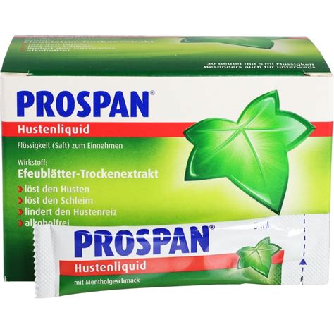 PROSPAN Hustenliquid 30x5 Ml PZN 1007470 Apotheke Lenningen