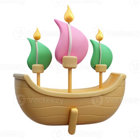 Cute Cartoon Wooden Boat 51330327 Png