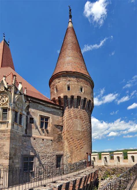 Corvin Castle Interior, Romania Stock Image - Image of brown, fortress ...