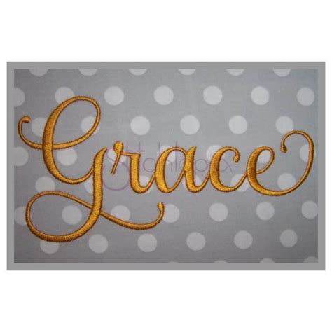 Grace Embroidery Font 3 5 6 7 Stitchtopia