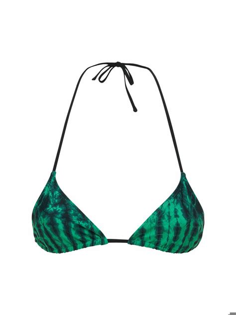 TROPIC OF C Praia Printed Recycled Tech Bikini Top Tropic Of C