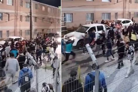 Im Genes Fuertes Graban Brutal Pelea De Barras Tras Partido Del F Tbol Amateur En Concepci N