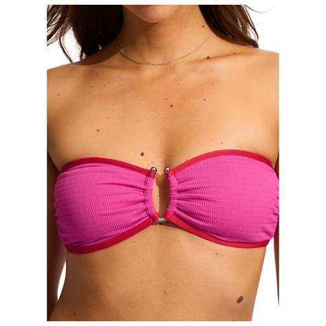 Seafolly Beach Bound Ring Front Bandeau Bikini Top Damen Online Kaufen Berg Freunde Ch