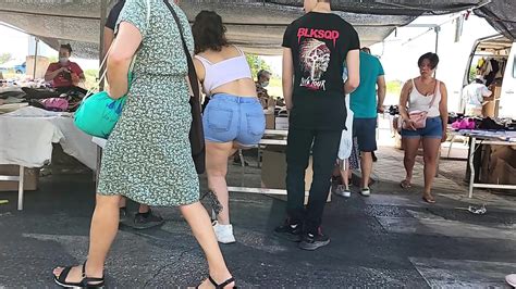 Candid Amazing Hot CURVY THICK MILF PAWG In Shorts
