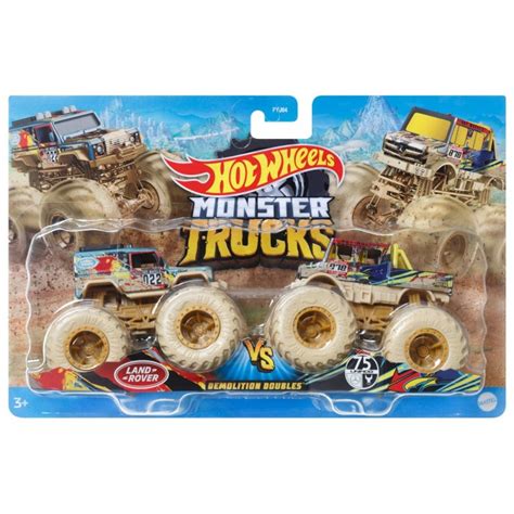 Hot Wheels Monster Trucks Demolition Doubles Land Rover Vs Unimog Shopee Malaysia
