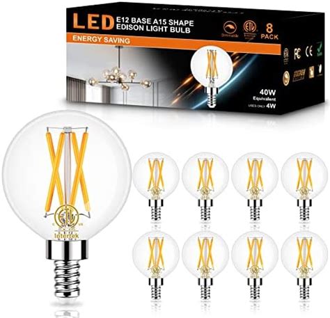 LiteHistory Bundle Of E12 Led Bulb Dimmable G16 5 Light Bulb And A15