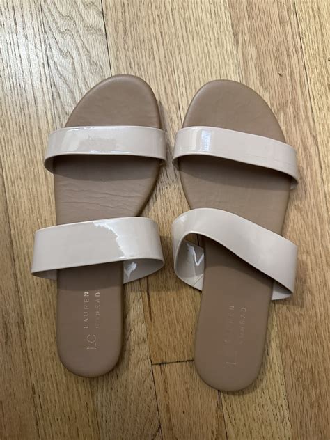 Womens LC Lauren Conrad Firefly Nude Slip Ons Flats S Gem