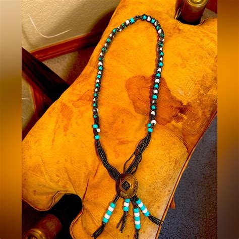 Jewelry Beaded Native American Bolo Tie Poshmark