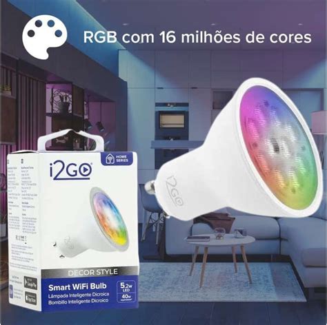 Lâmpada Inteligente Smart Lamp Spot Dicroica Wi Fi LED I2GO I2GO Home