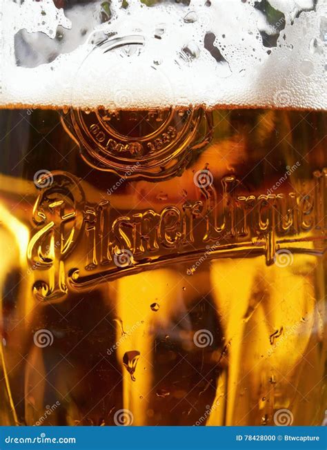 Pilsner Urquell Editorial Image Image Of Glass Prague 78428000