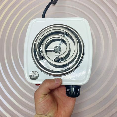 Электроплита маленькая HOT PLATE белая WY 03B продажа цена в Алматы Бытовые кухонные плиты от