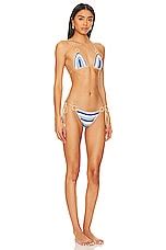 My Beachy Side Hand Crochet Bikini Set In Blue Revolve