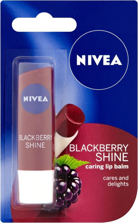 Nivea Shine Caring Lip Balm G Blackberry Pack Of Amazon Co