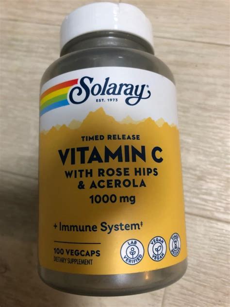 C Mg Solaray Timed Release Vitamin C