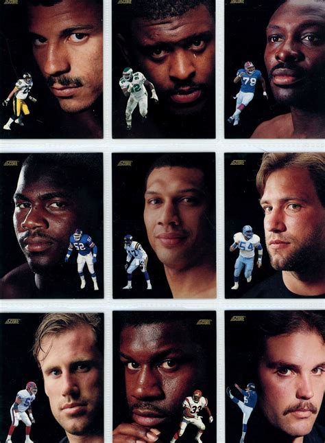 Lot of 9 NFL Dream Team Cards. Includes Bruce Smith, Reggie White, Rod