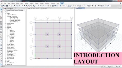 Csi Etabs 02 Introduction Layout Part 2 Youtube