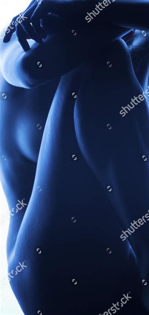 Model Released Sad Nude Woman Blue Editorial Stock Photo Stock Image Shutterstock