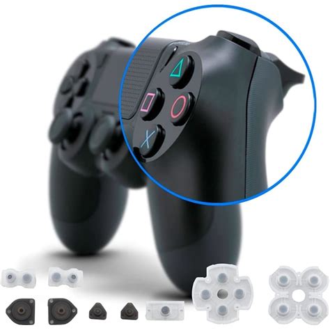 Ремонтен комплект KINGTRONG®, За PS4 контролер, С 2 джойстика, 2 Пръчки ...