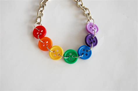 Ra Rainbow Button Bracelets