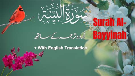 Surah Al Bayyinah Recitation Surah Al Bayyinah Full