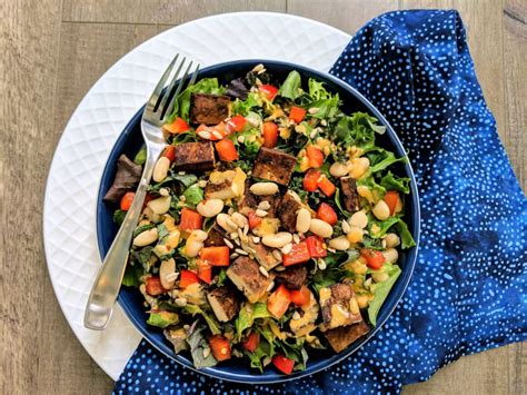 Big Ass Salad With Italian Baked Tofu Plant Fueled Life