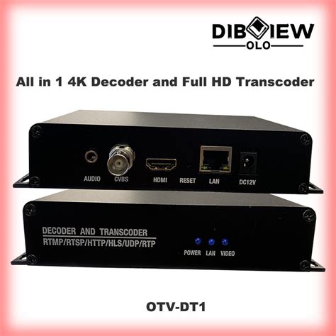 Srt H 265 H 264 Provideo IPTV Live Streaming Media Decoder With 4K