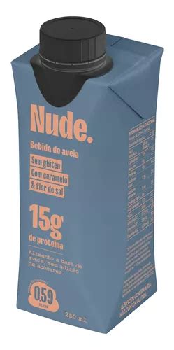 Kit 6x Bebida Veg Proteica De Aveia Caramelo sal Nude 250ml Frete grátis