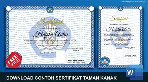 Detail Contoh Ijazah Paud Koleksi Nomer 54