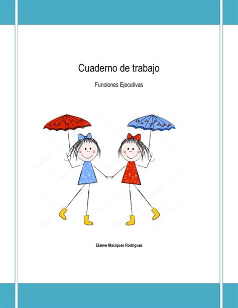 Cuaderno Para Trabajar Funciones Ejecutivas Ninos Cuaderno