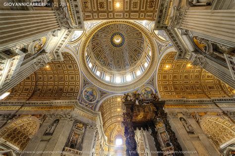 Michelangelo's dome seen from the inside of St. Peter
