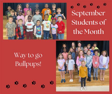 September Students Of The Month North Harlem Elementary School