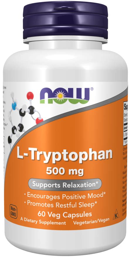 Now – Л-Триптофан 500 Мг – 60 Капсули | N PHARMACY